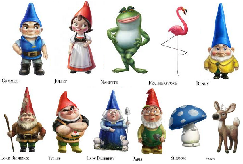 Who do the characters in Gnomeo and Juliet represent?